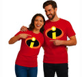 The Incredibles Family Costume T-Shirt Mens Boys Unisex Red Superhero Gift Top