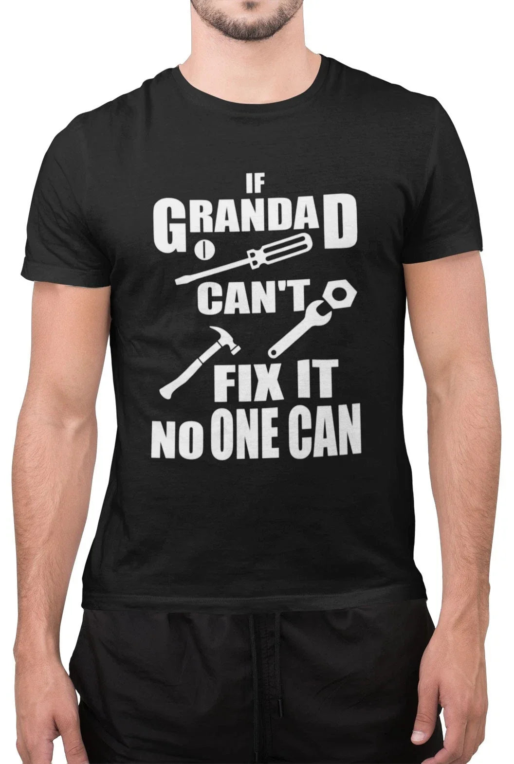 Funny If Grandad Cant Fix It No One Can Sarcastic Grandpa T-Shirt