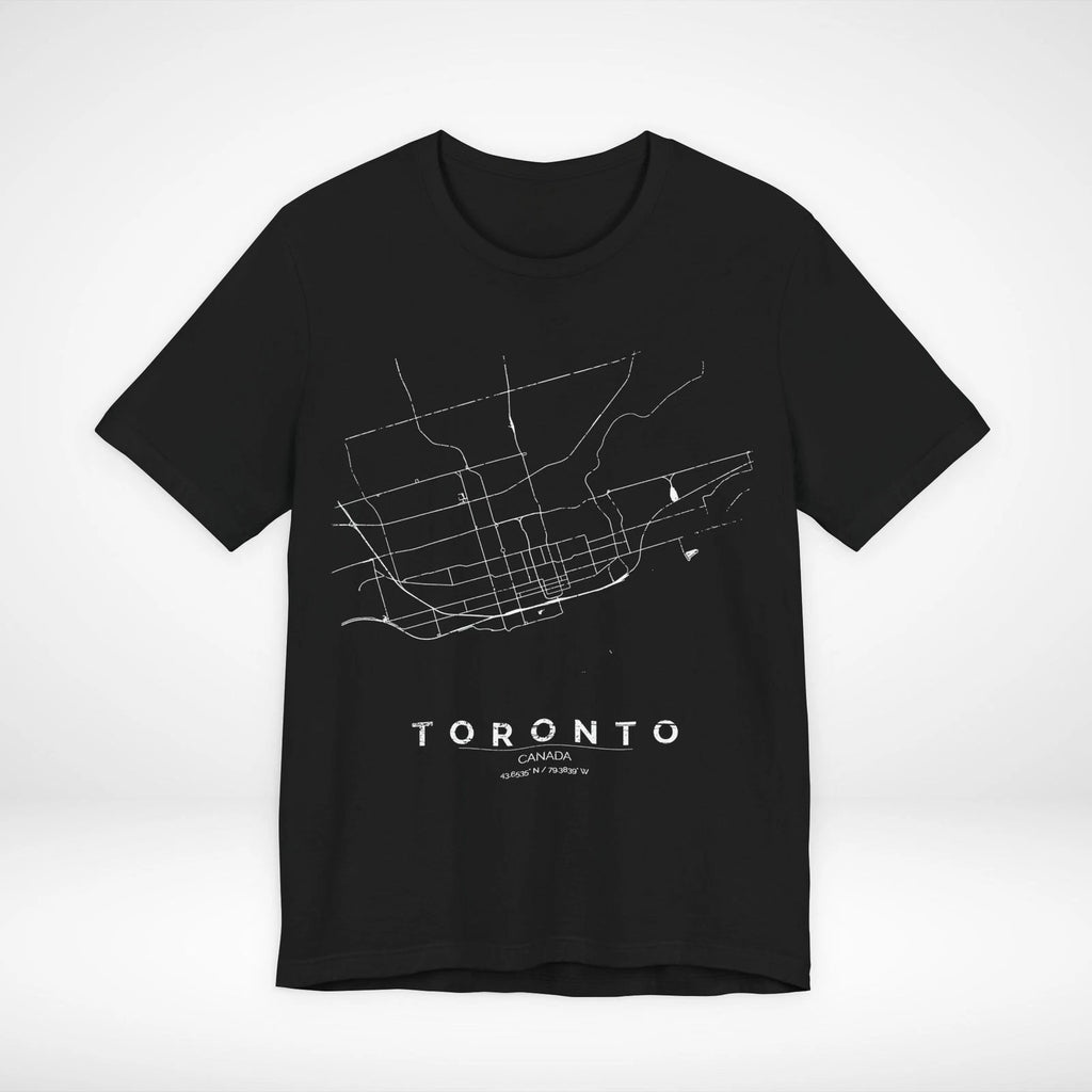 Toronto Canada Train Map T-Shirt Minimalist Rail Graphic Tee Streetwear