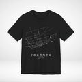 Toronto Canada Train Map T-Shirt Minimalist Rail Graphic Tee Streetwear