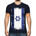 ISRAEL GRUNGE FLAG MENS T-SHIRT TEE TOP YISRAEL ISRAELI ISR?'?L SHIRT FOOTBALL