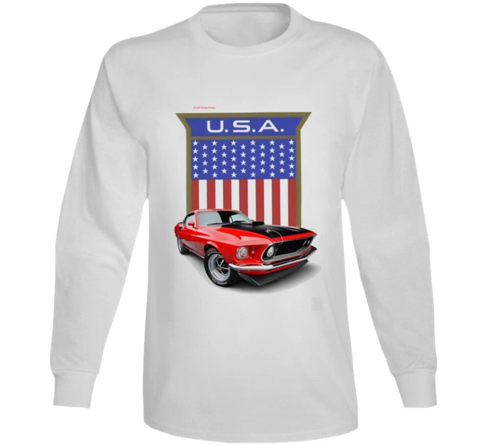 Mach 1 Mustang 1969 Usa  Musclecar Premium Gift Long Sleeve