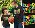 Super Daddio Kiddo Matching T-shirt Kids Gamer Dad Gift Set Father Son Daughter