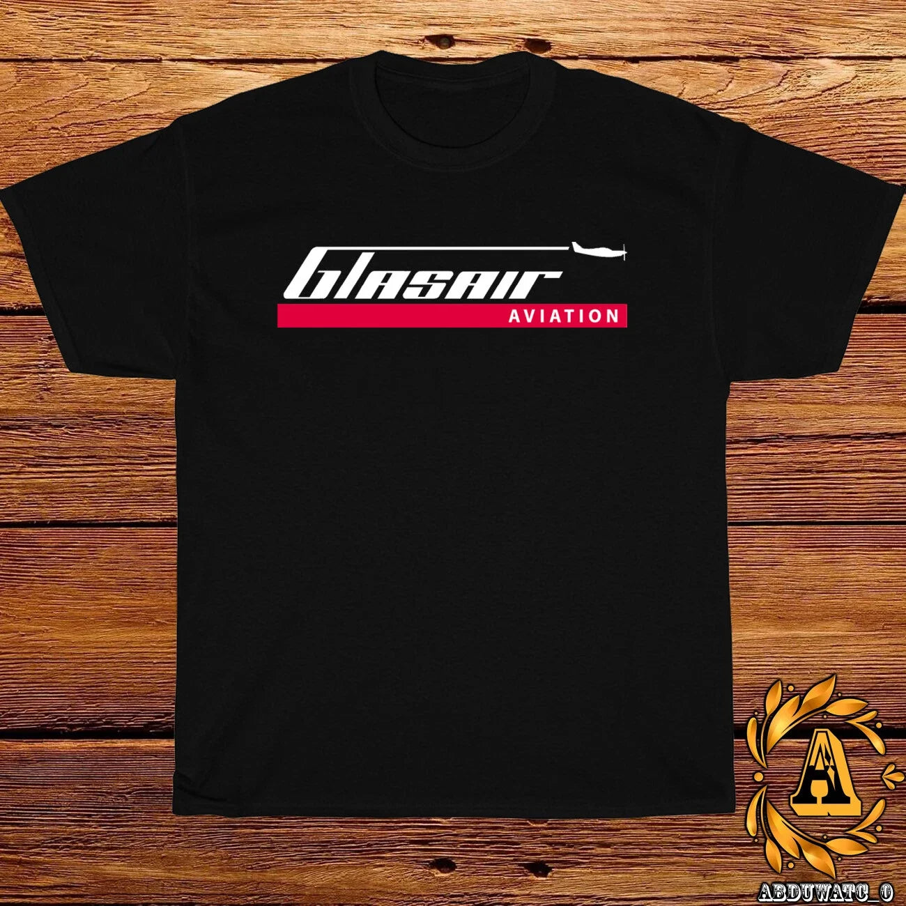Glasair Aviation Company Old Logo Black/ Grey/ White/ Navy T-Shirt S-5XL