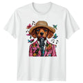 Cute Singing Dog T-Shirt Music Lover