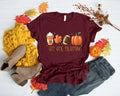 Tis The Season Fall Coffee Shirt, Pumpkin Latte Drink T-Shirt Gift For Men Women