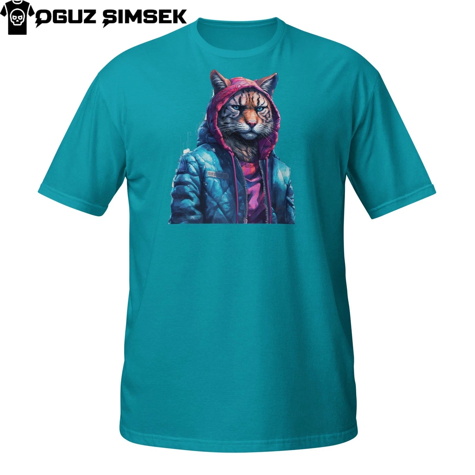 Streetwear Tiger T-Shirt – Urban Animal Hip-Hop Hoodie Style Tee