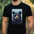 Mens Black Bear Sunglasses Print Cotton T-Shirt Size XS to 5XL