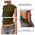 Backless Slim Fit Tee Stylish Open Back Top For Summer Recommended HLF