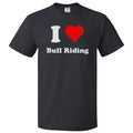 I Love Bull riding T shirt I Heart Bull riding Tee