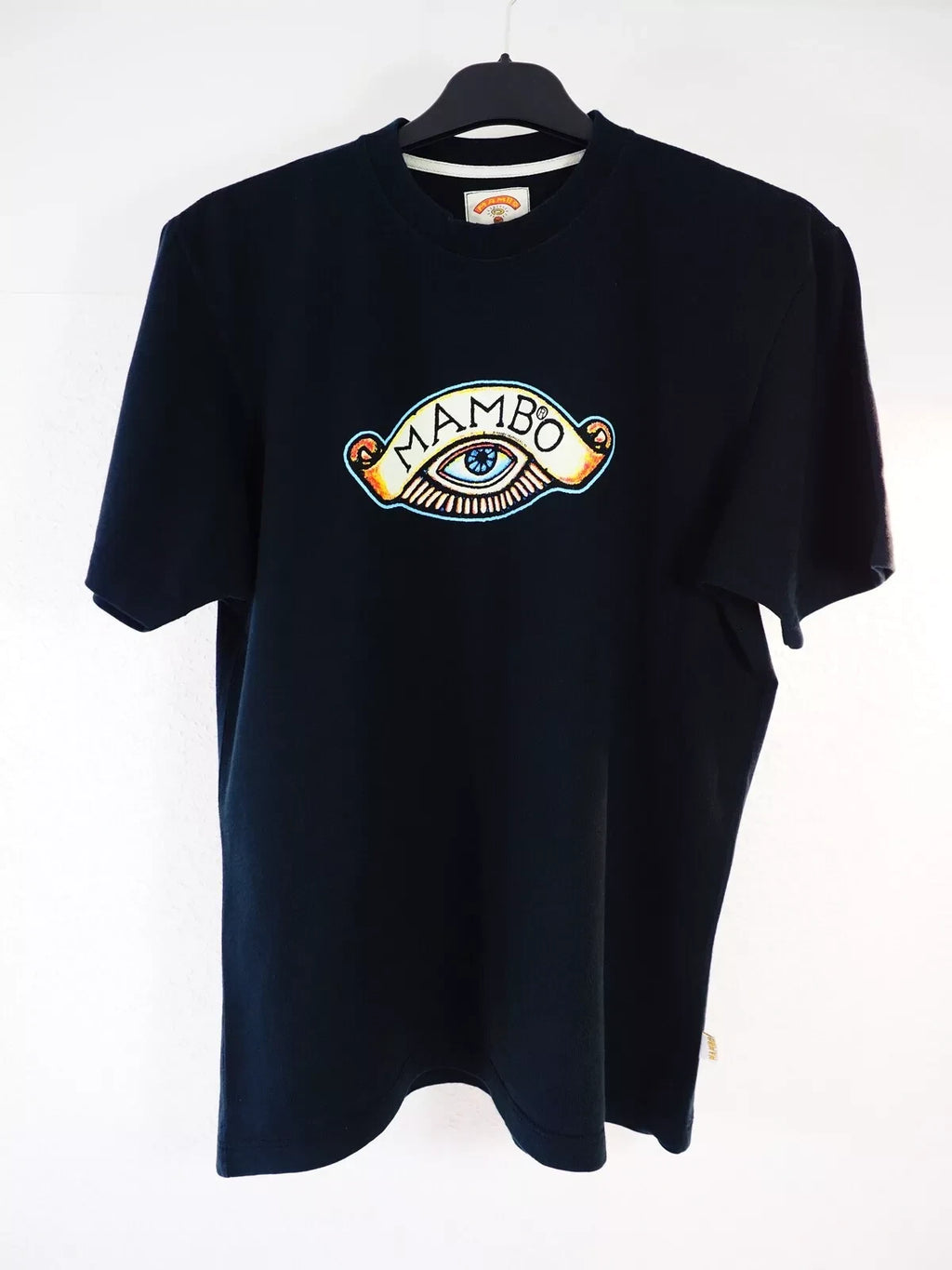 Mambo Black T-shirt Reg Mombassa Simple Arithmetic Tee Short Sleeved Top Size S