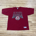 Vintage Y2k Russel Athletic ALABAMA Graphic Shirt Men L Red 90s Made USA 46"