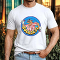 Bullseye Cartoon Bull Target T-Shirt Retro Dartboard Mascot Vintage Gift Tee Top