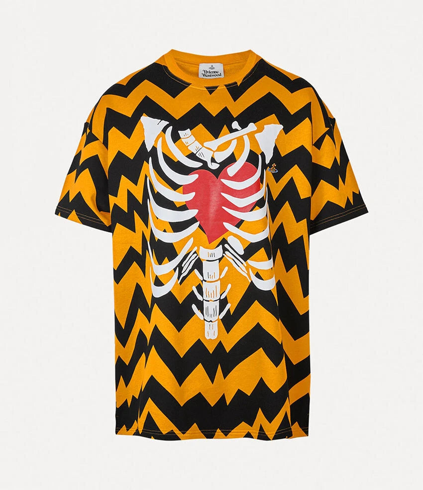 Vivienne Westwood T-Shirt Zig Zag Oversized Unisex 3G010018-J006D E302-ZIG-ZAG