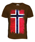 NORWAY GRUNGE FLAG MENS T SHIRT TEE SHIRT XS S M L XL 2XL 3XL 4XL 5XL