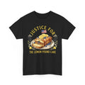 Funny Justice for Lemon Pound Cake Afroman US Flag Trendy T-Shirt