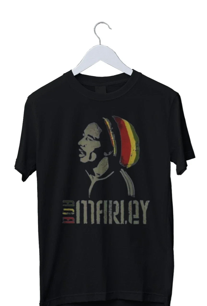 Bob Marley Reggae Jamaican Graphic Print Unisex T-Shirt S M L XL 2 3 4 XL