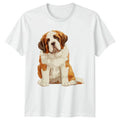 Saint Bernard Dog T-Shirt Pet Lover Gift For Him And Her
