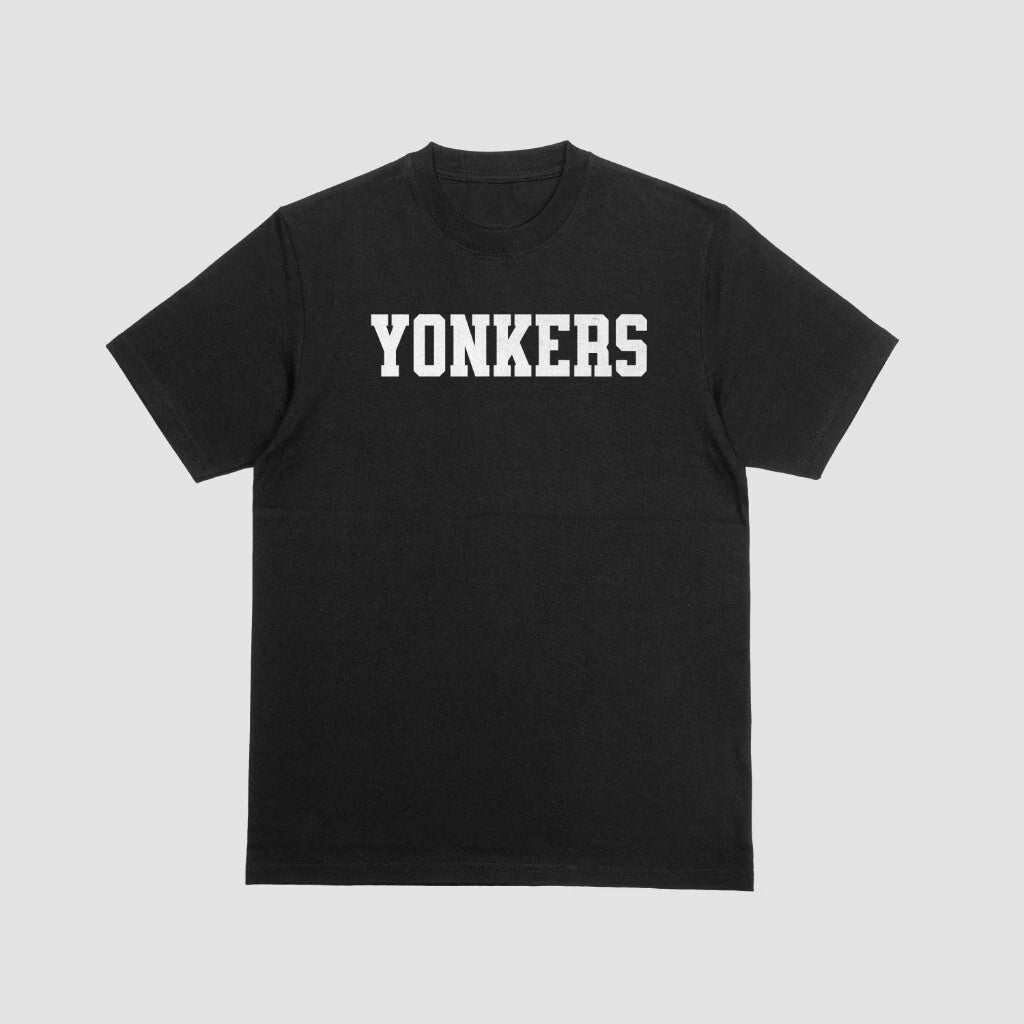 Yonkers Vintage Causal Men's Tee Street Urban Graphic T-Shirt New Black S-4XL