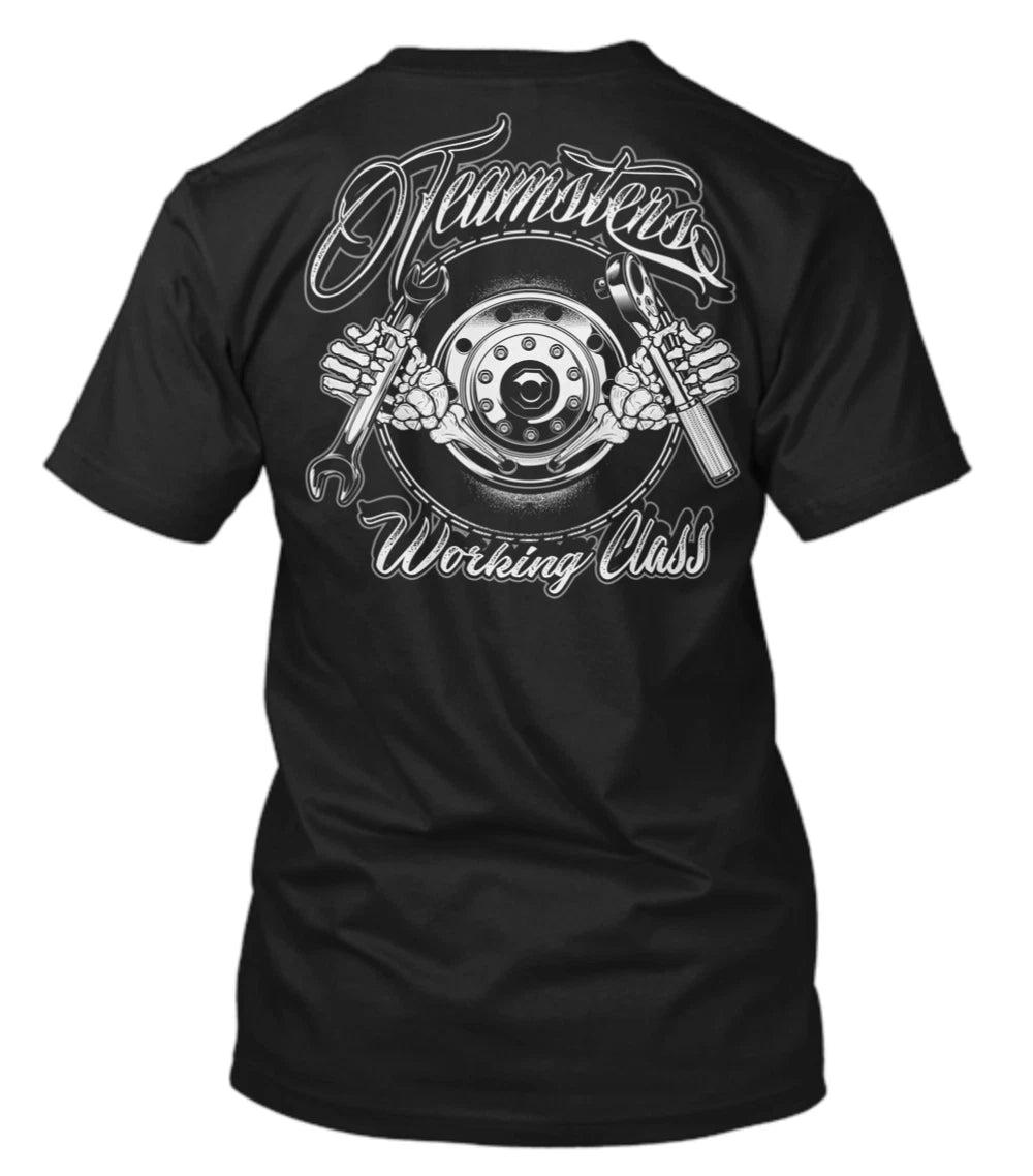 TEAMSTERS WORKING CLASS MECHANIC T SHIRT BLACK