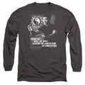 Bruce Lee No Way As A Way Long Sleeve T-Shirt S-2XL, Charcoal