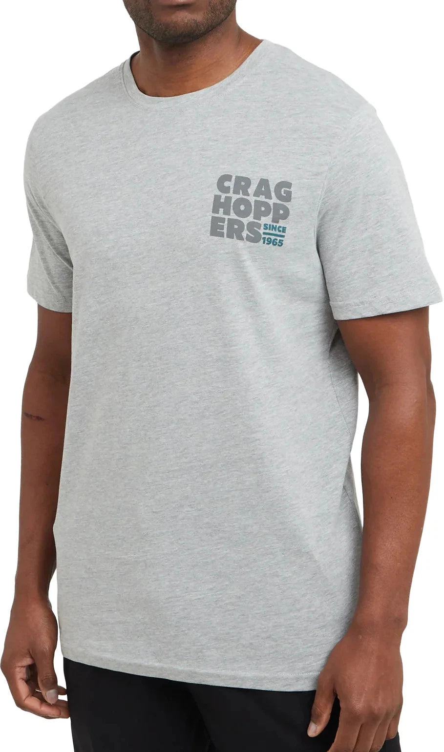 Craghoppers Lucent Mens Top Grey Short Sleeve Outdoor Walking Breathable T-Shirt