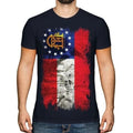 GEORGIA STATE GRUNGE FLAG MENS T-SHIRT TEE TOP GEORGIAN SHIRT JERSEY GIFT