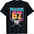 Trendy Mason 67 Mem Ice Cream Drip Baseball Birthday Costume T-Shirt