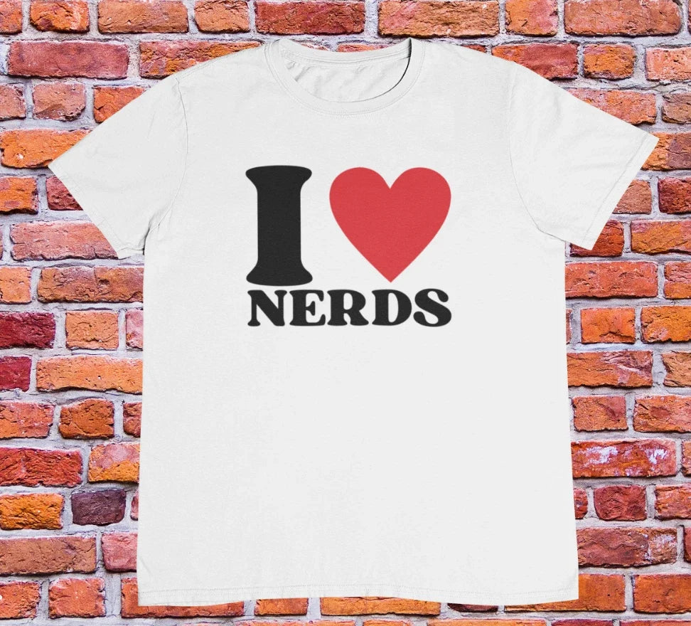 I Love Nerds T shirt | y2k | 2000s | 90s | aesthetics  | it people | nerd gift