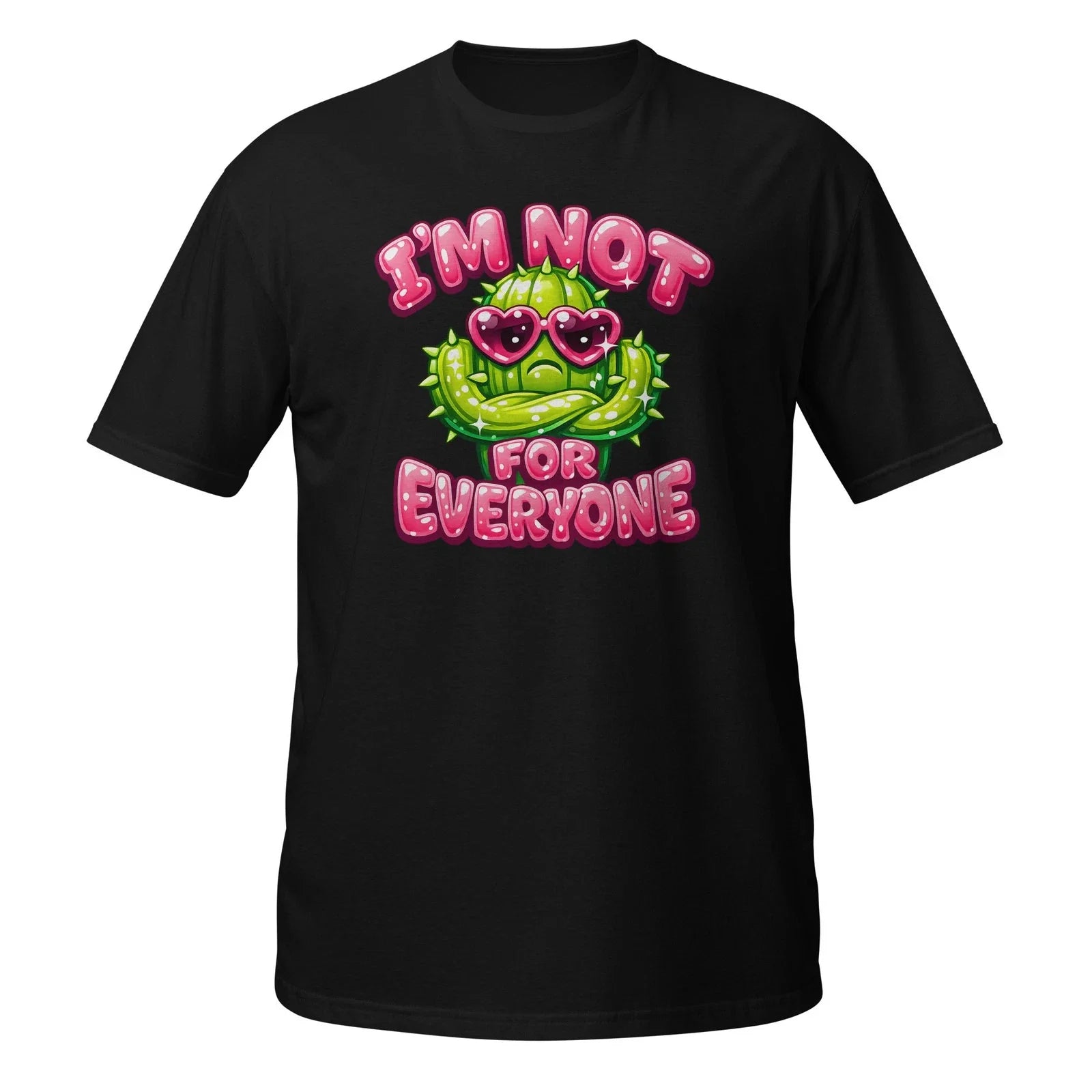 Im Not For Everyone Shirt Funny Cactus Graphic Pink Kawaii Women Gift Tees Sassy