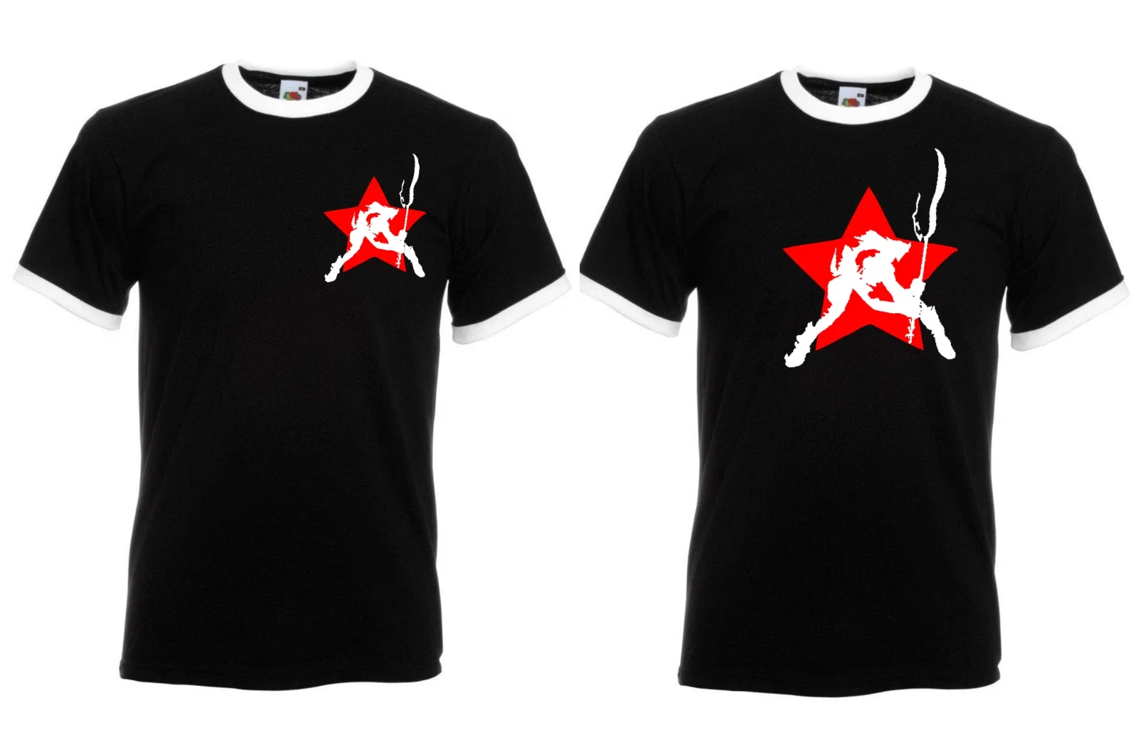 Joe strummer t shirt, the clash punk retro, mens cotton ringer punk rock..
