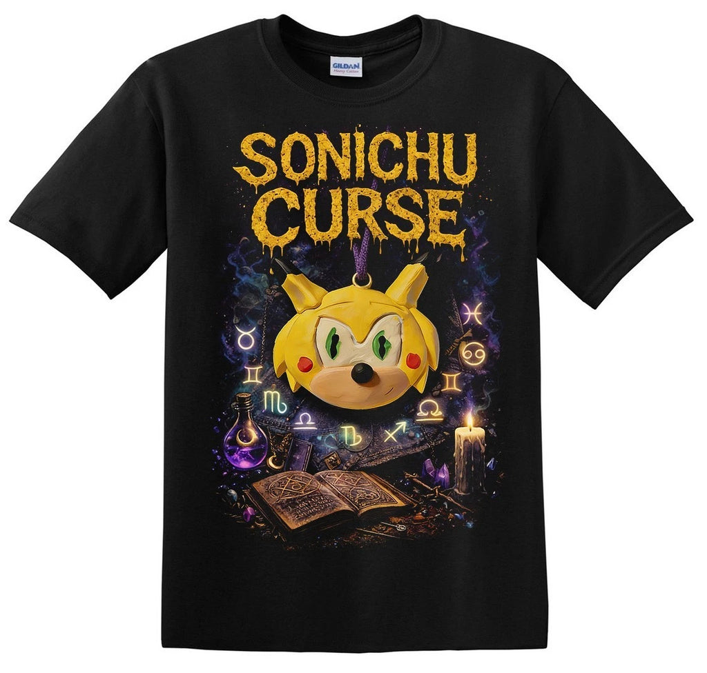 Sonichu Curse Necklace Chris Chan T Shirt, Creepypasta Horror Grunge Goth Anime