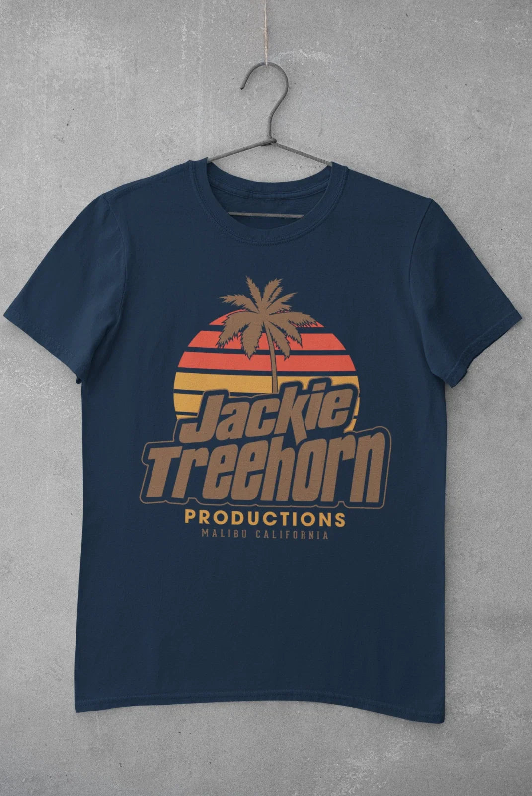 Retro Movie T Shirt Jackie Treehorn Productions Lebowski Big The Cult Classic