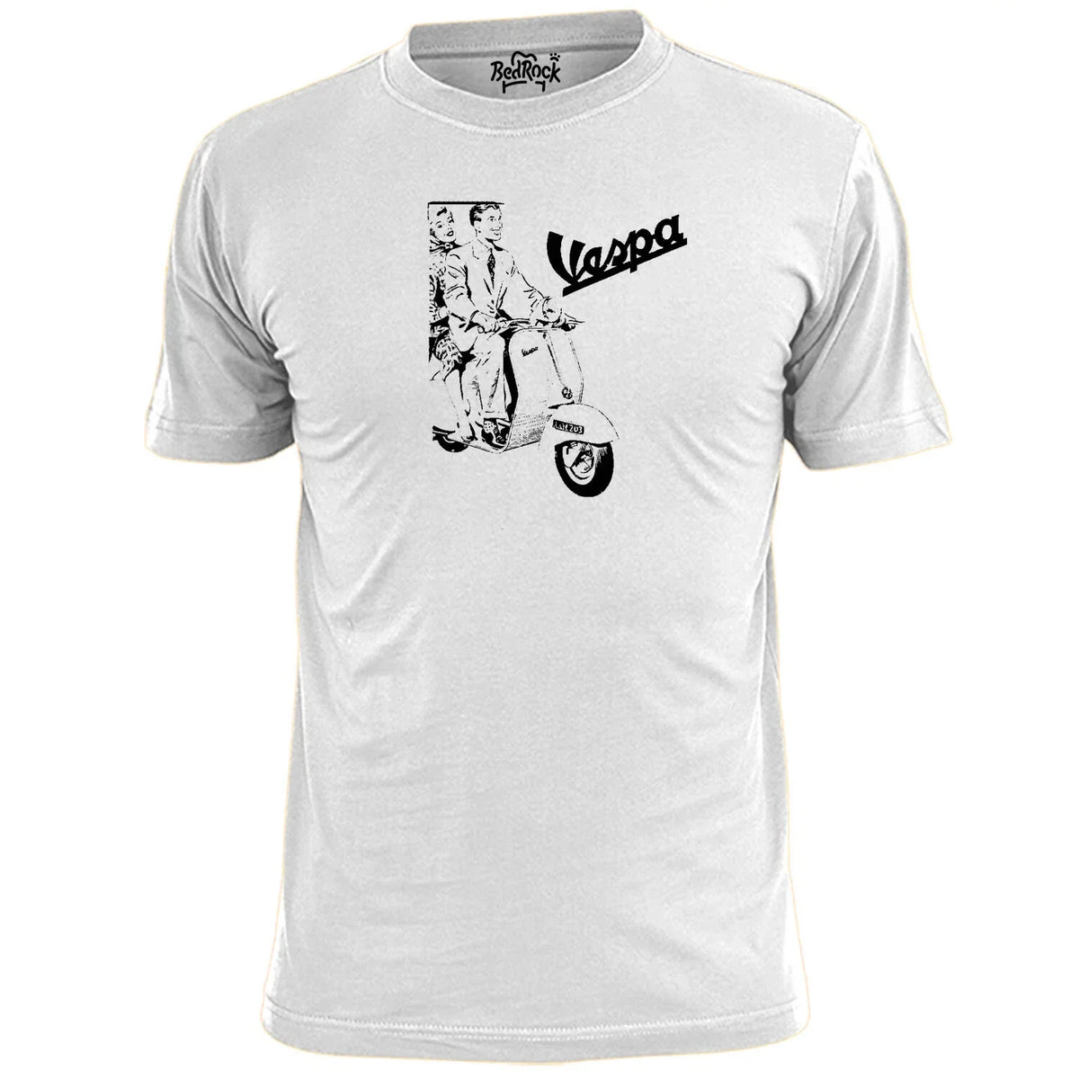 Mens Vespa Scooter Poster (V1) T Shirt Mod Weller Jam Scooter Boy Girl