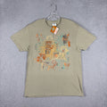 Vtg Sabaku Artwear T-shirt Adult Medium Green Ancestors Double Side NOS 2007