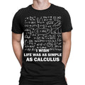 I Wish Life Was As Simple Math Equations Formulas Funny Mens T-Shirts Top #TA-89