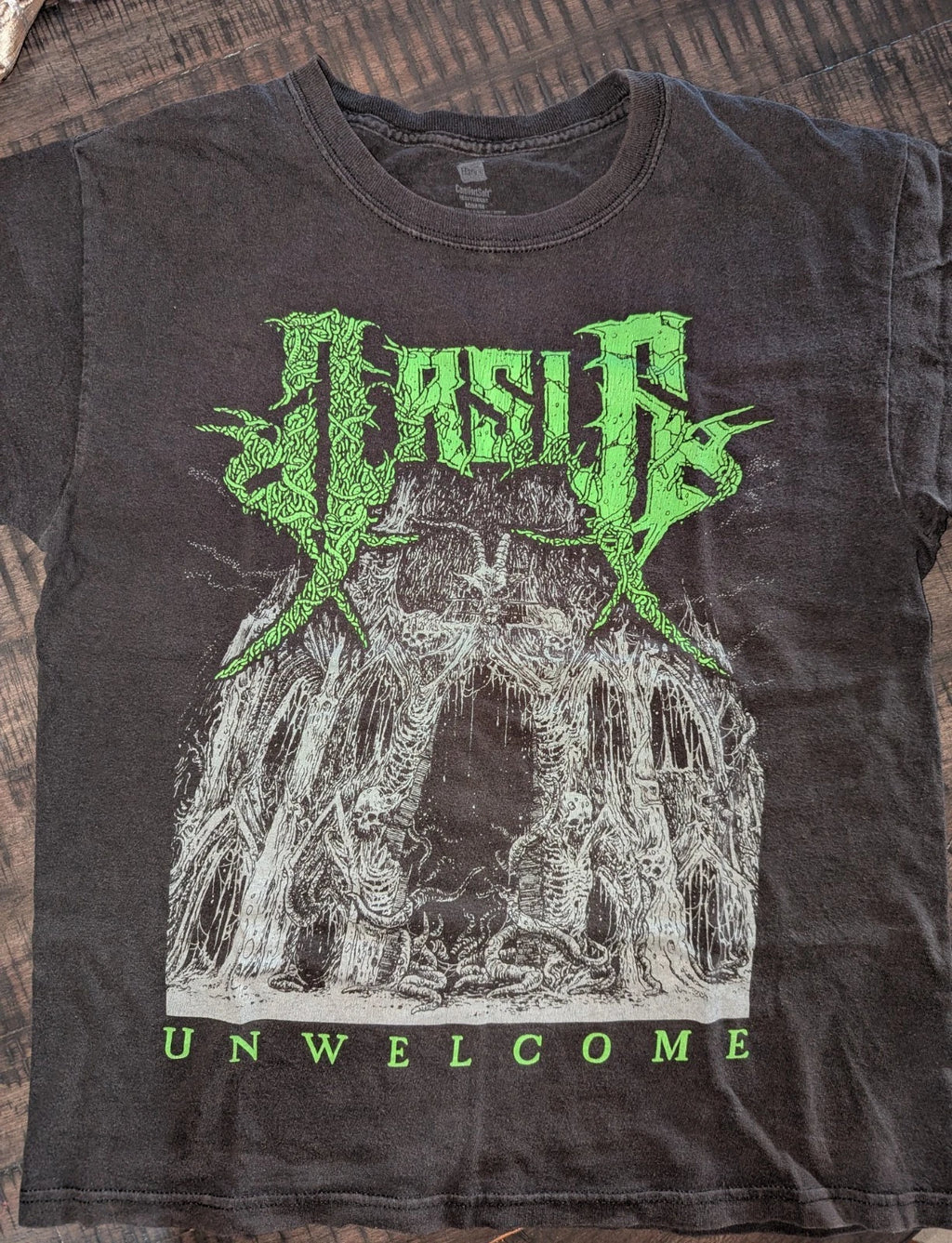2013 Black ARSIS Metal Band Unwelcome Album Shirt Size Medium Mens