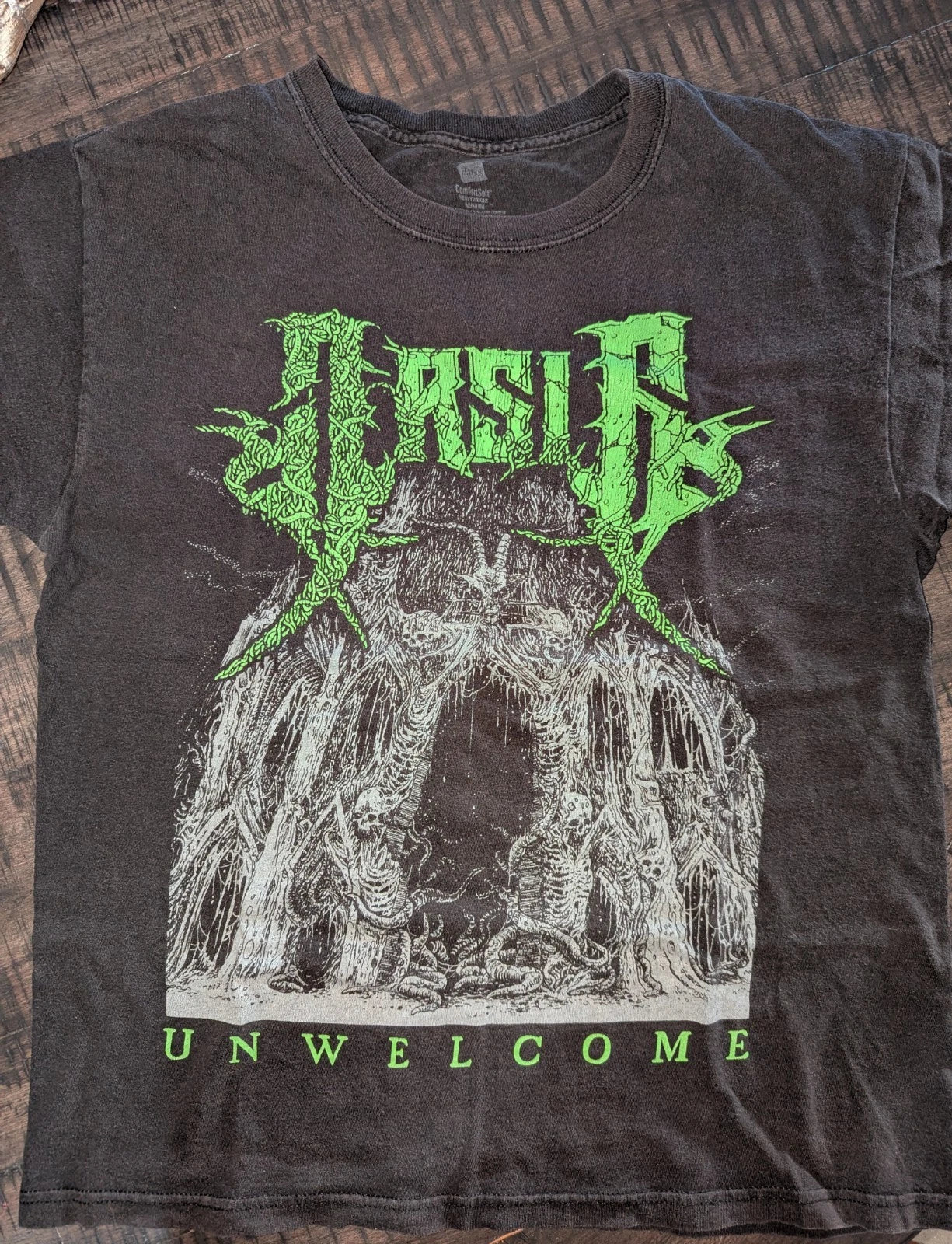 2013 Black ARSIS Metal Band Unwelcome Album Shirt Size Medium Mens