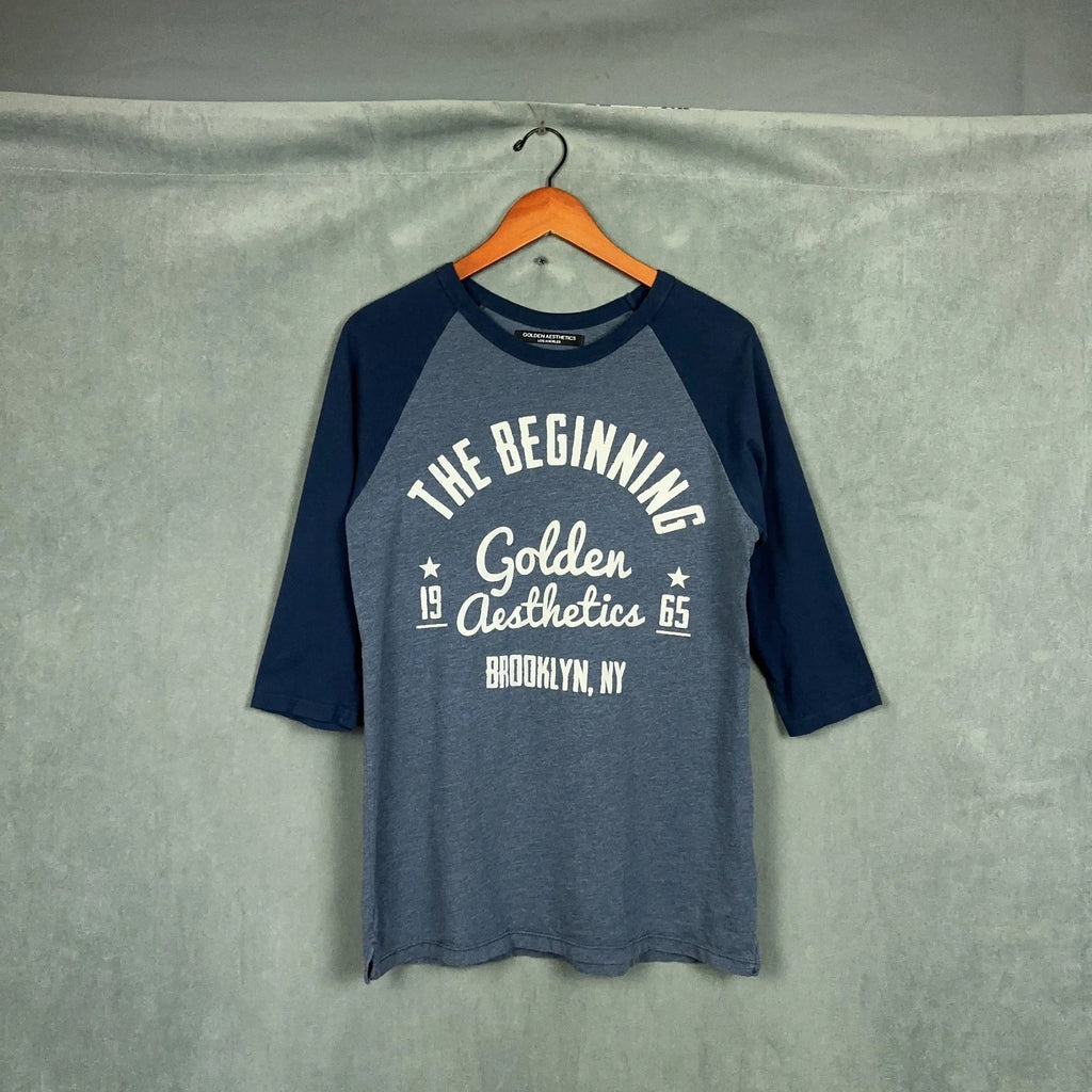 Golden Aesthetics t shirt Mens Size Medium "The Beginning" Gym Bodybuilding