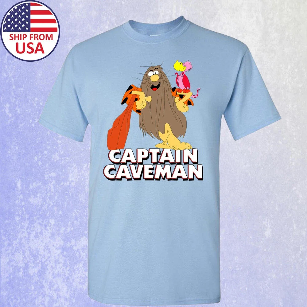 Captain Caveman Cartoon Men's Size S-5XL