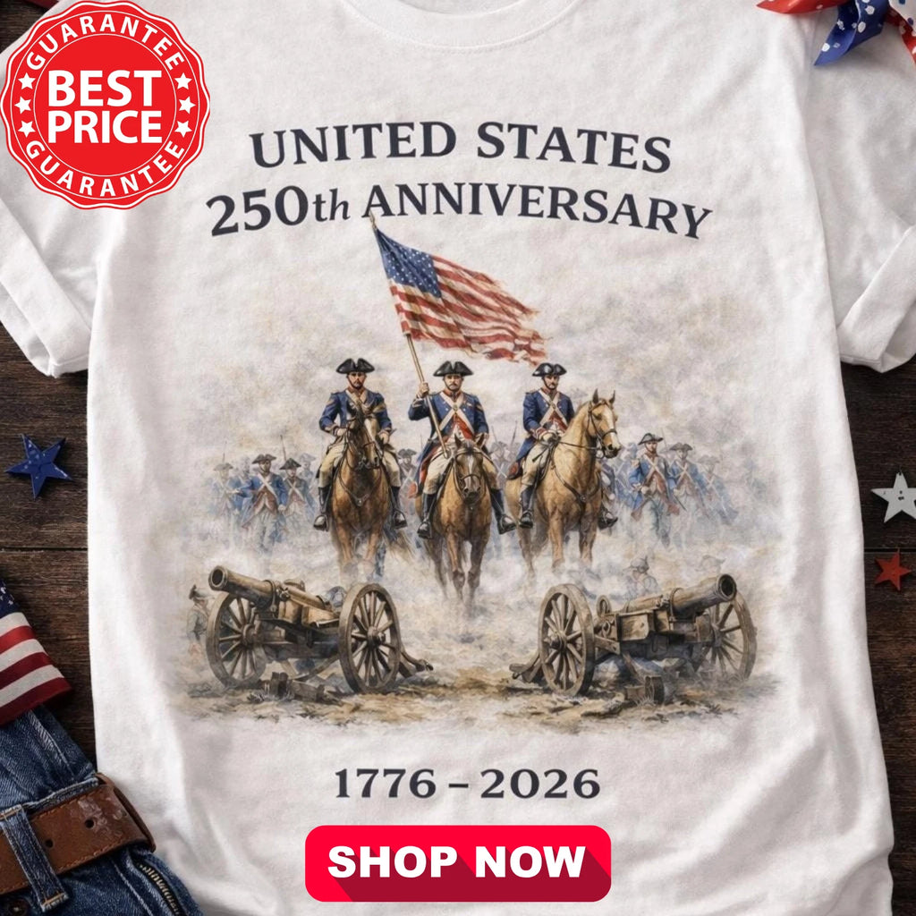 TRENDY America 250th Anniversary Patriotic Vintage Shirt 1776-2026 Unisex S-5XL