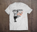 Banksy Street Art Graffiti / Heavyweight cotton unisex t-shirt with print tee to