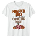 Pumpkin Spice And Everything Nice T-Shirt Fall Autumn Christmas Gift