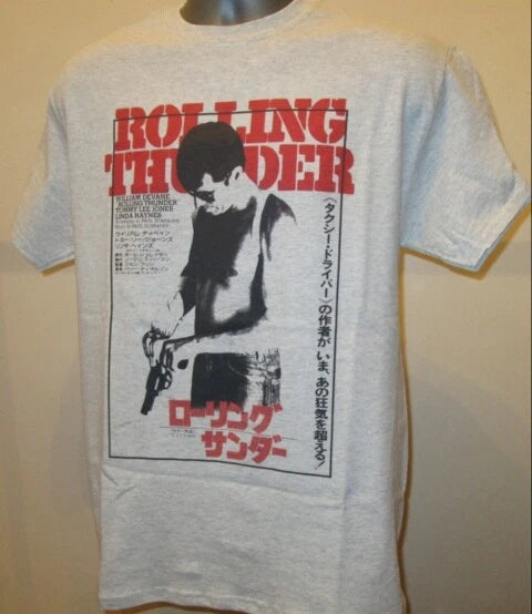 Rolling Thunder Japan Poster T Shirt 70s Revenge Film Grindhouse Death Wish R194