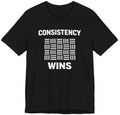 Consistency Wins T-Shirt – Minimalist Discipline Mindset Tee