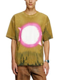 DIESEL T-Boxt-R24 Mens T-Shirt M Green Oversized Print Short Sleeve Crew Neck RRP150