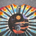 Vintage 90s Tammy Schatz Sun & Moon Tie Dye T Shirt  Not Fade Away Daoism Large