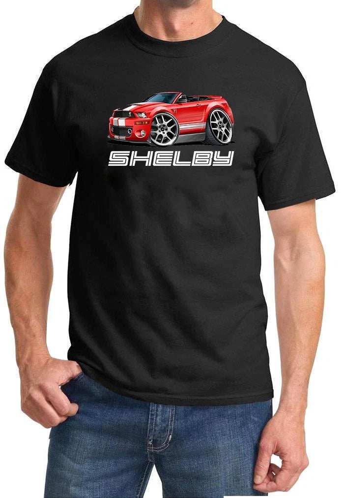 2006-09 Shelby GT500 Mustang Convertible Full Color Tshirt NEW FREE SHIPPING