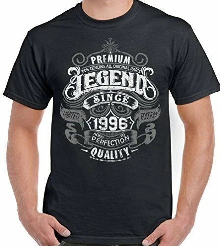 30th Birthday T-Shirt 1996 Mens Funny 30 Year old Top Premium Legend Since