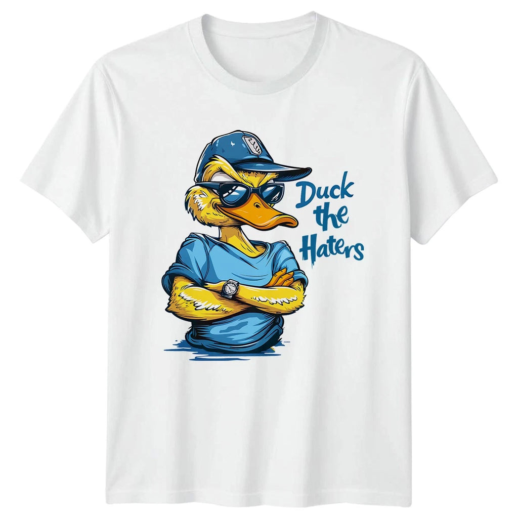 Duck The Haters T-Shirt Duck Joke Animal Humor Birthday Gift For Him And Her